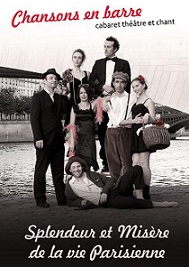 affiche du cabaret concert : Splendeur et Misre de la Vie Parisienne