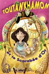 affiche du spectacle pour enfants : Toutankhamon et le scarabee d'or